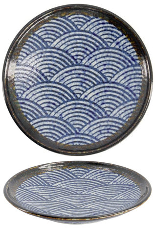 TOKYO DESIGN STUDIO - AISAI SEIGAIHA PLATE 19,6X3CM