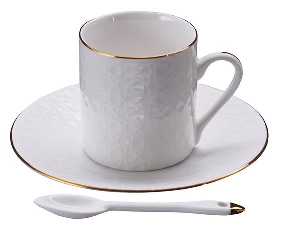 TOKYO DESIGN STUDIO - NIPPON WHITE GOLD RIM ESPRESSO SET 18pcs