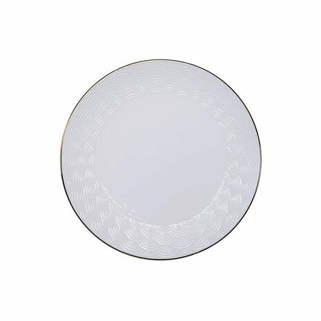 TOKYO DESIGN STUDIO -NIPPON WHITE GOLD RIM PLATE SET 4pcs 30CM