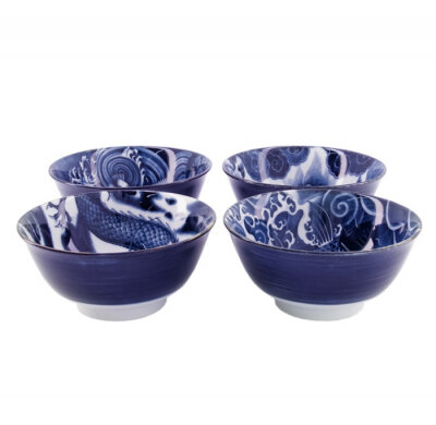 TOKYO DESIGN STUDIO- JAPONISM TAYO BOWL SET4 14.7X6.9CM 550ML