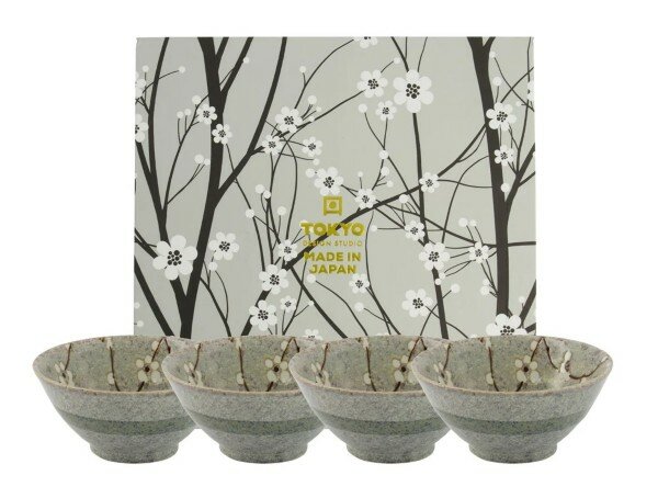 TOKYO DESIGN STUDIO - GREY SOSHUN BOWL SET 4PCS 13X6CM 350ML