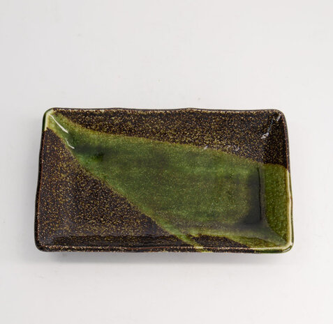 TOKYO DESIGN STUDIO - LARGE PLATES 21x13.5x2.8 CM AMANOGAWA GREEN 