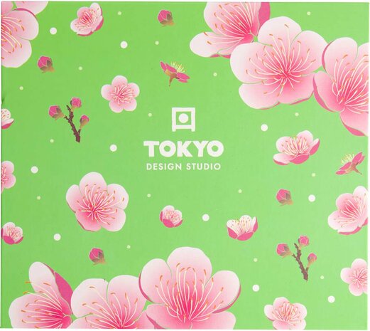 Tokyo Design Studio - Kawaii - Bloemen - Sushi Set - 6-delig - 2 Persoons