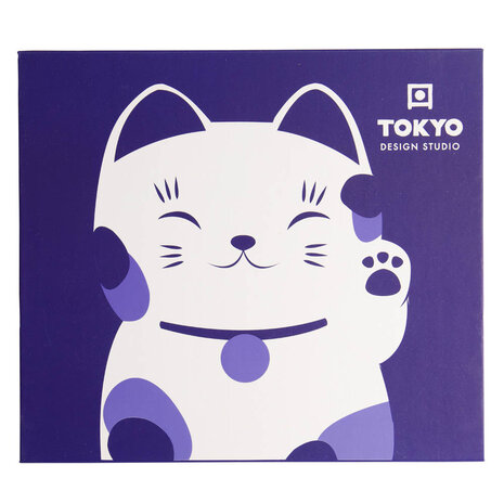 Tokyo Design Studio – Kawaii – Maneko – Blauw – Sushi Set – 6-delig – 2 Persoons