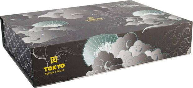 Tokyo Design Studio - Glassy Grey- Sushi Servies - 8 delig - 2 persoons