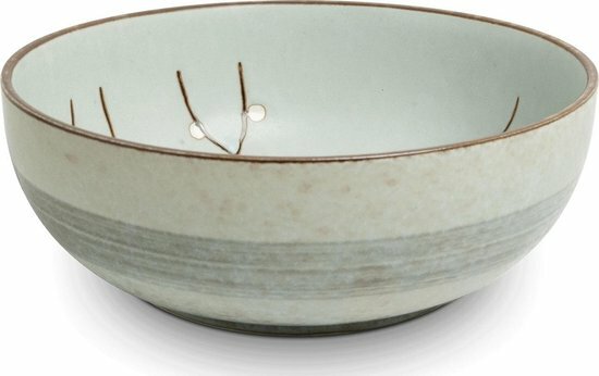 EDO JAPAN - Hana lichtgroen schaal, Ø24,5 cm | H9 cm