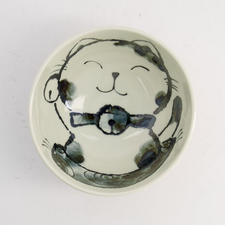 Kawaii Rice Bowl Cat Neko 15.9x8.5cm 600ml Pink 5/60