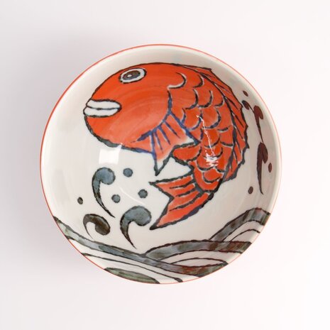 TOKYO DESIGN STUDIO - Seafood Bowl 15.8x8.1cm 950ml Snapper Red LB567/T 4/32
