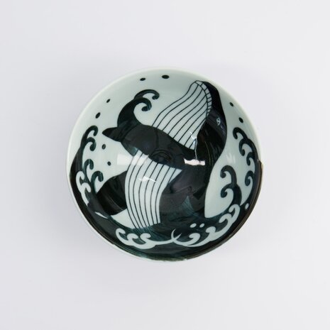 Kawaii Rice Bowl Whale 12.5x6.5cm 350ml MU-8010 10/120