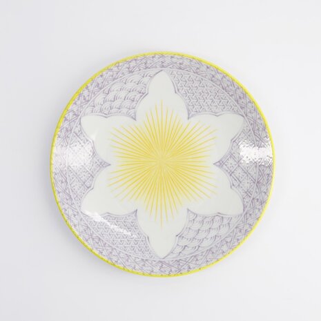 TOKYO DESIGN STUDIO - Lily Flower Plate 26x2cm Purple 21155 6/36