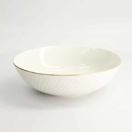 TOKYO DESIGN STUDIO - Nippon White Gold Rim Bowl 23x6.5cm 1300ml Star 3/18