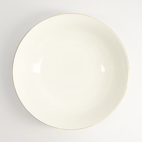 TOKYO DESIGN STUDIO - Nippon White Gold Rim Bowl 23x6.5cm 1300ml Star 3/18