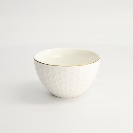 TOKYO DESIGN STUDIO - Nippon White Gold Rim Bowl 11.4x6cm 350ml Star 6/48