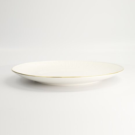 TOKYO DESIGN STUDIO - Nippon White Gold Rim Coupe Plate 28.5cm Lines 3/18