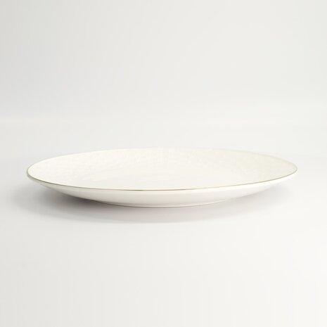 TOKYO DESIGN STUDIO - Nippon White Gold Rim Coupe Plate 30x3.4cm Star 1/18