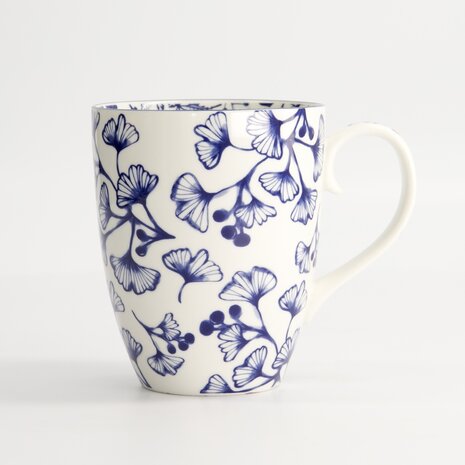 TOKYO DESIGN STUDIO - Flora Japonica Mug 8.5x10.2cm 340ml Gingko 16971 6/36