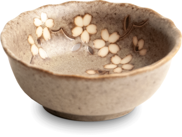 EDO JAPAN - SAUSSCHAALTJE ANEMOON TAUPE, Ø9 cm | H3,5 cm, 6044104