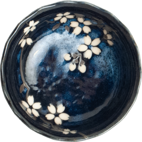 EDO JAPAN - SAUSSCHAALTJE ANEMOON BLAUW, Ø9 cm | H3,5 cm, 6044124