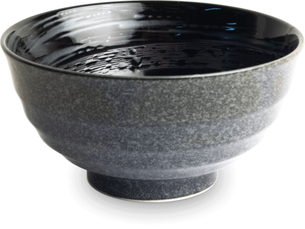 EDO JAPAN - KOM ZWART/BLAUW Ø17 cm | H9 cm, 2000025
