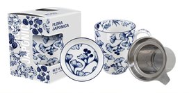 TOKYO DESIGN STUDIO- FLORA JAPONICA -MUG GINKO W/STRAINER AND GIFTBOX AND TEA TIP 380ML TOKYO DESIGN STUDIO- FLORA JAPONICA -MUG GINKO W/STRAINER AND GIFTBOX AND TEA TIP 380ML