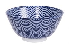 TOKYO DESIGN STUDIO - NIPPON BLUE- RICE BOWL 12X6.4CM 300ML WAVE TN-01/A PORSELEIN TOKYO DESIGN STUDIO - NIPPON BLUE- RICE BOWL 12X6.4CM 300ML WAVE TN-01/A PORSELEIN