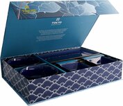 Tokyo Design Studio - Glassy Dark Blue - Sushi Servies - 8 delig - 2 persoons Tokyo Design Studio - Glassy Dark Blue - Sushi Servies - 8 delig - 2 persoons